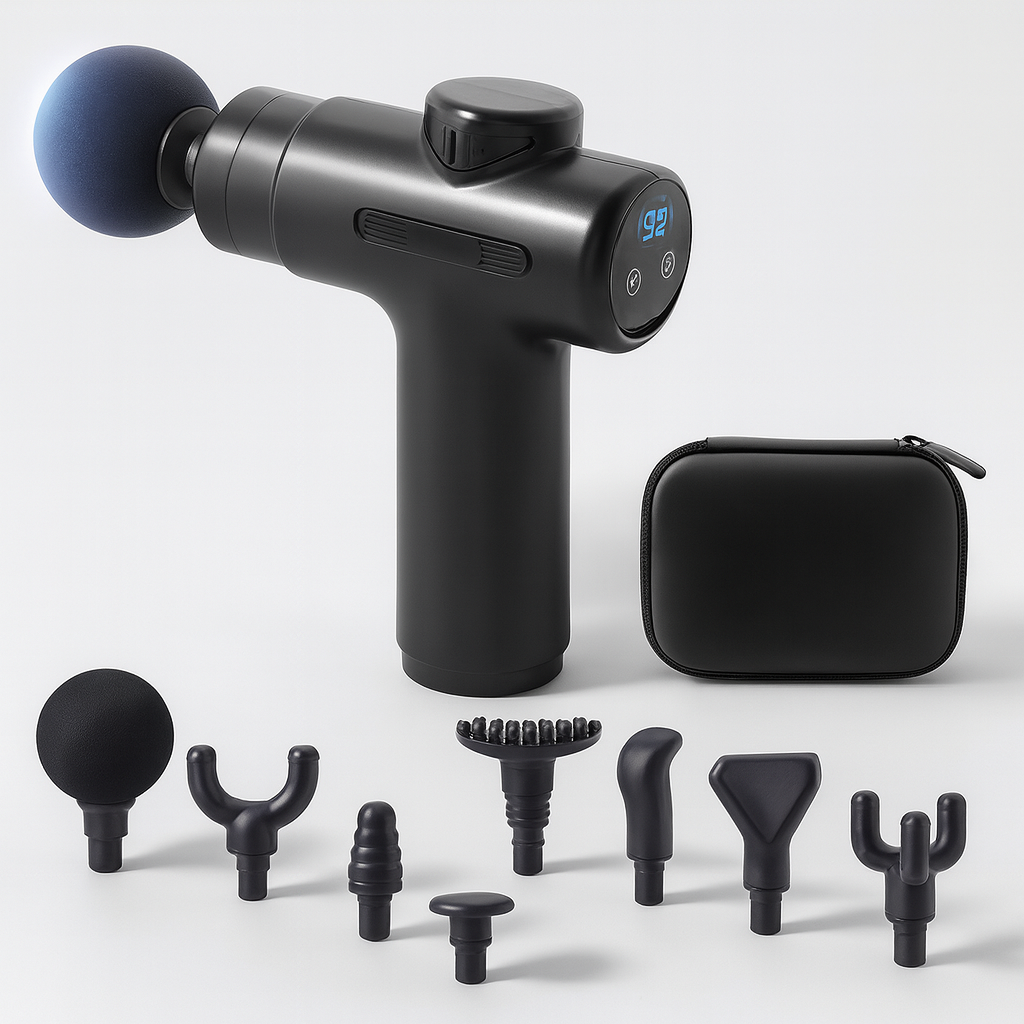 Mini-Massagepistole 99 Stufen – Handgerät mit Digitalanzeige | Tiefengewebsmassage &amp; Muskelentspannung