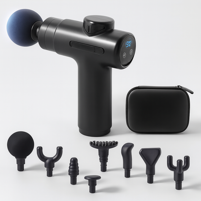 Mini-Massagepistole 99 Stufen – Handgerät mit Digitalanzeige | Tiefengewebsmassage &amp; Muskelentspannung