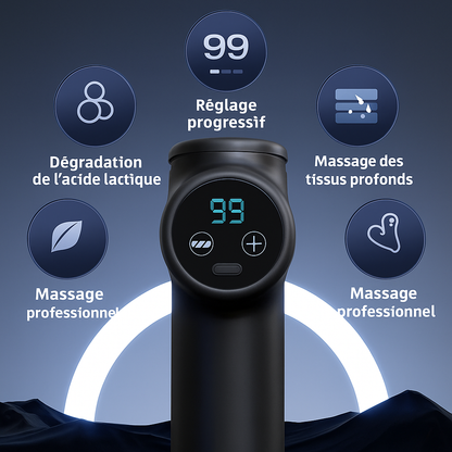 Mini-Massagepistole 99 Stufen – Handgerät mit Digitalanzeige | Tiefengewebsmassage &amp; Muskelentspannung