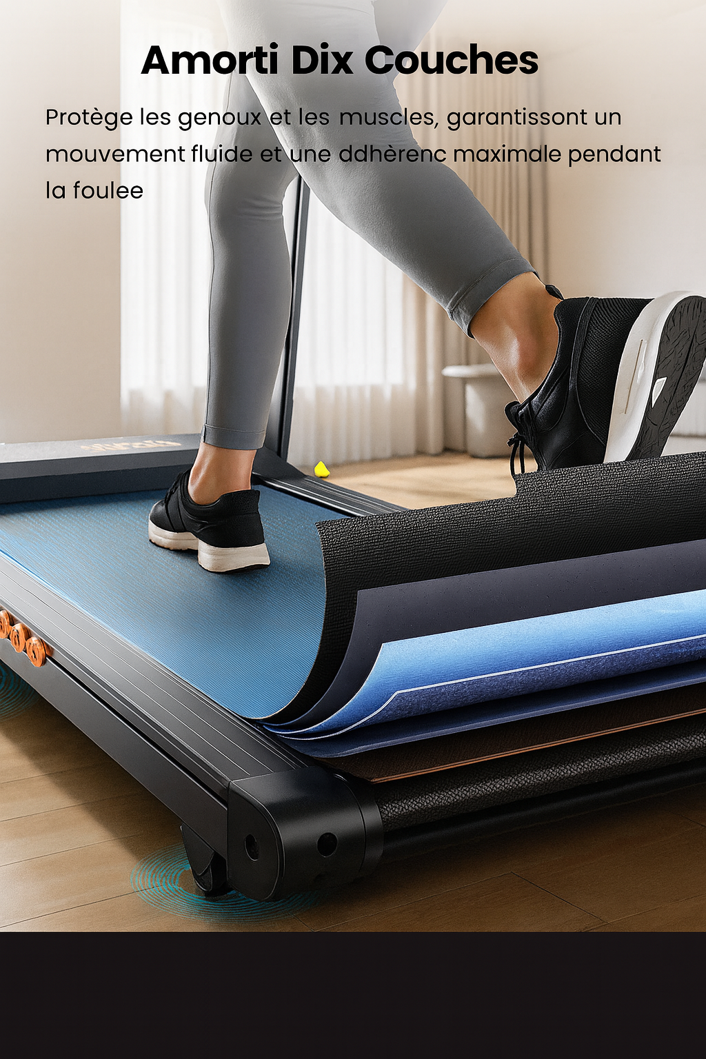 Formill FT61 Professionelles Laufband – Klappbar, Leise, Automatische Steigung 15 %, 3,0 Std.