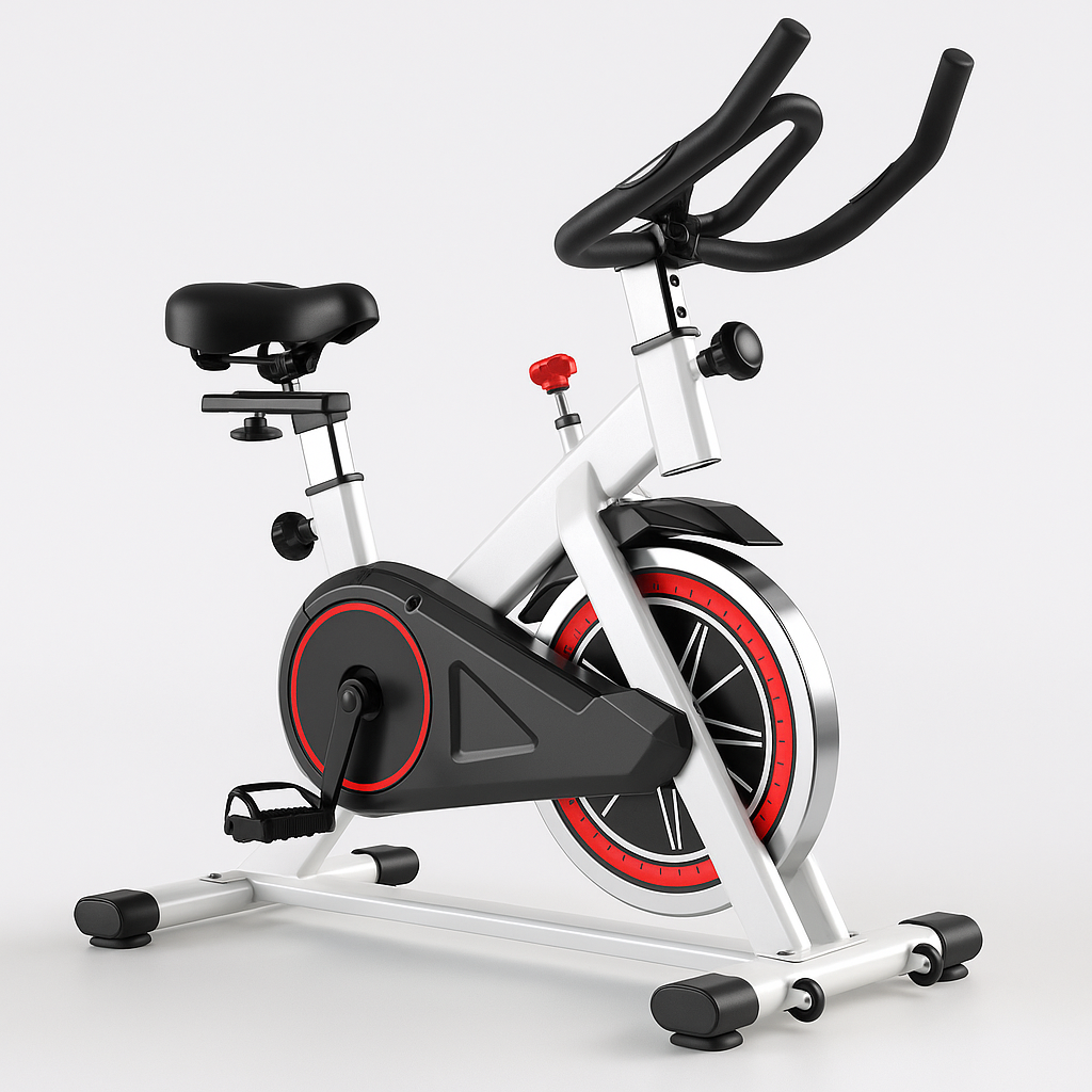 Indoor-Spinbike – Leises Fitnessgerät mit einstellbarem Widerstand – Ideal für Cardio, Gewichtsverlust und Heimtraining