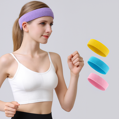 Ultraleichtes Sport-Stirnband – saugfähig &amp; atmungsaktiv – Laufen, Fitness, Training 